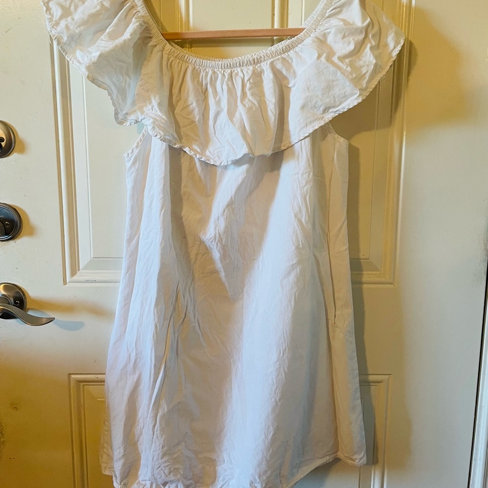 White ruffled dress
